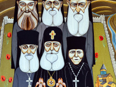 Патриарх Калистрат (Цинцадзе) с подвижниками